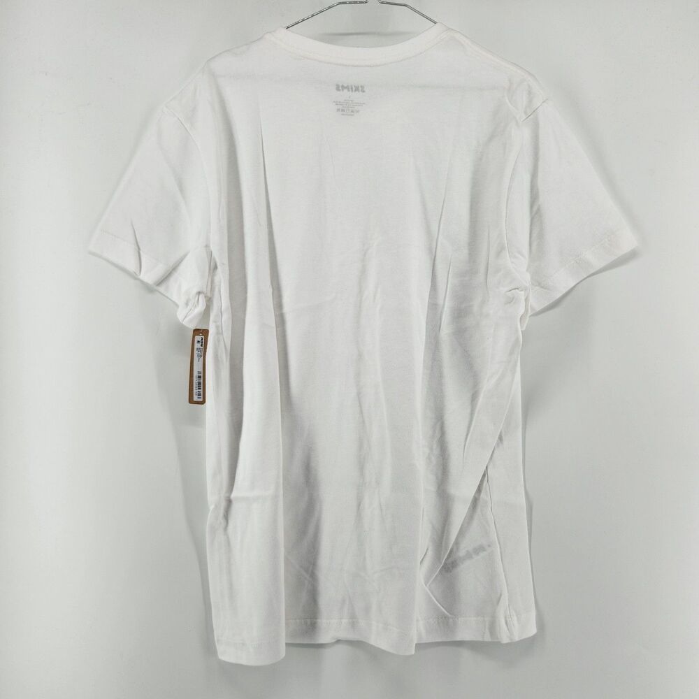SKIMS Men's Large White Chalk Cotton Classic T-Shirt NWT $44 - Picture 3 of 8
